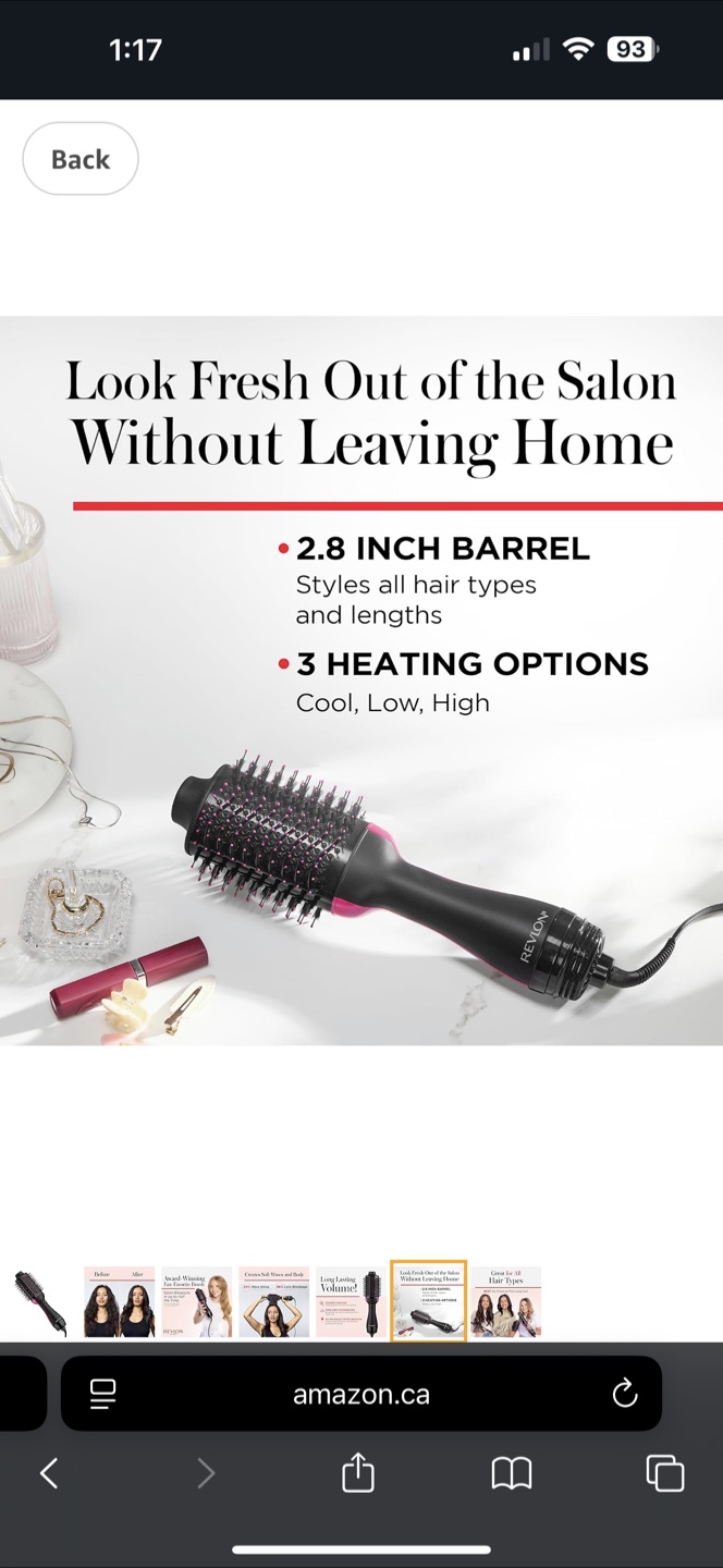Revlon One-Step Hair Dryer & Volumizer Hot Air Brush