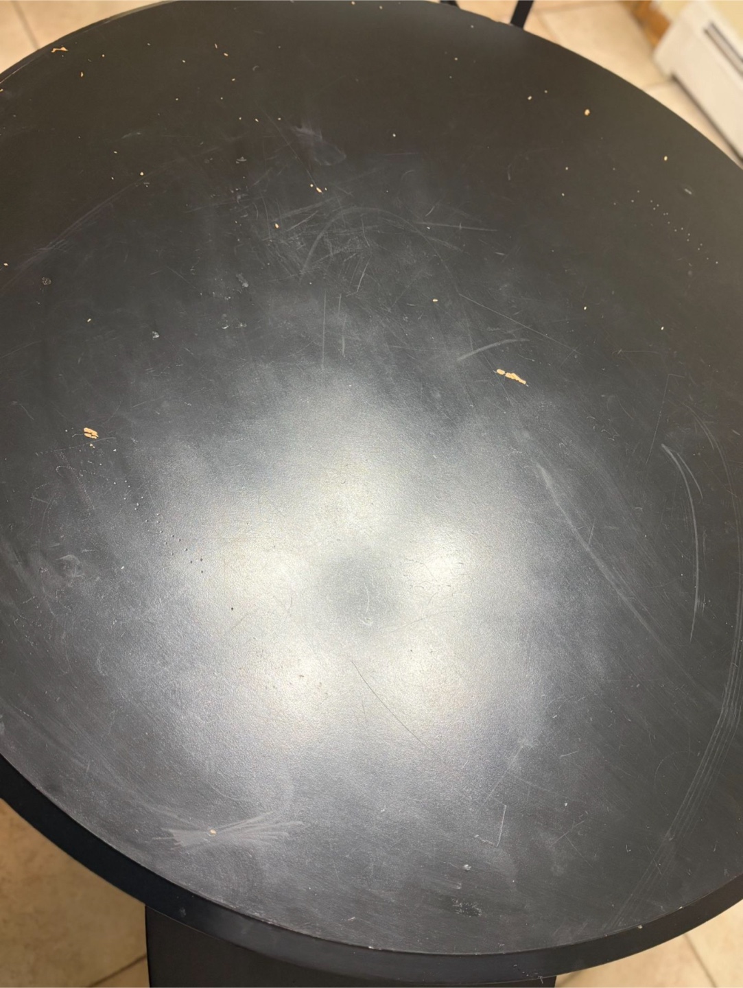 Black Round Dining Table with 4 Chairs - photo 3