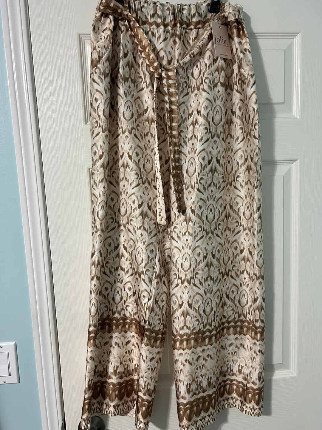 Soft Satin neutral pants thumbnail