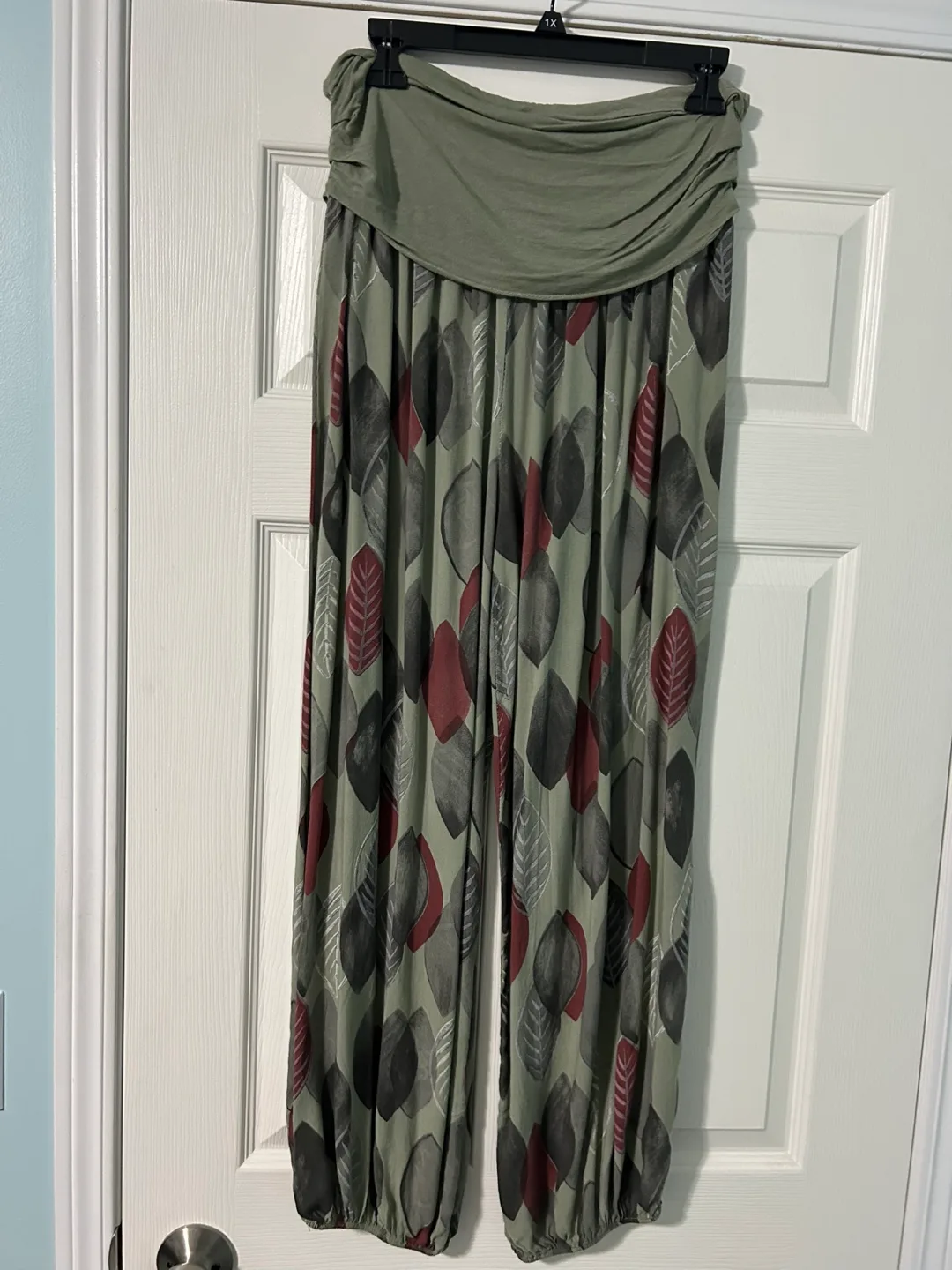 Leaf Print Harem Pants thumbnail