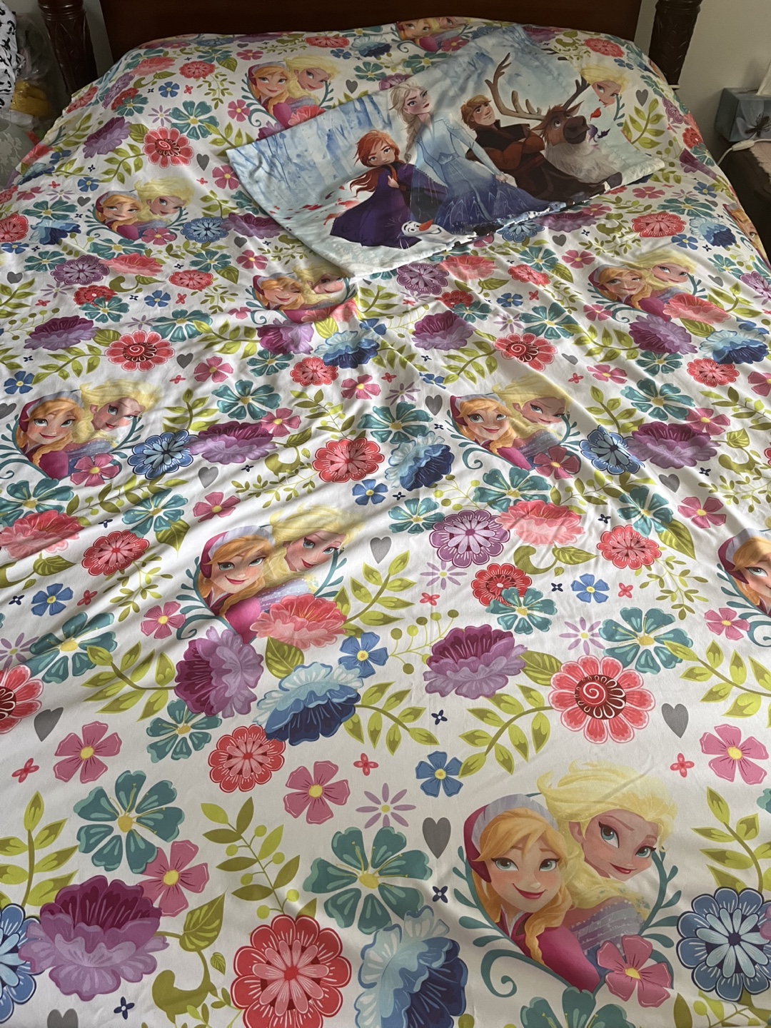 Disney Frozen twin single flat sheet and pillowcase - photo 2