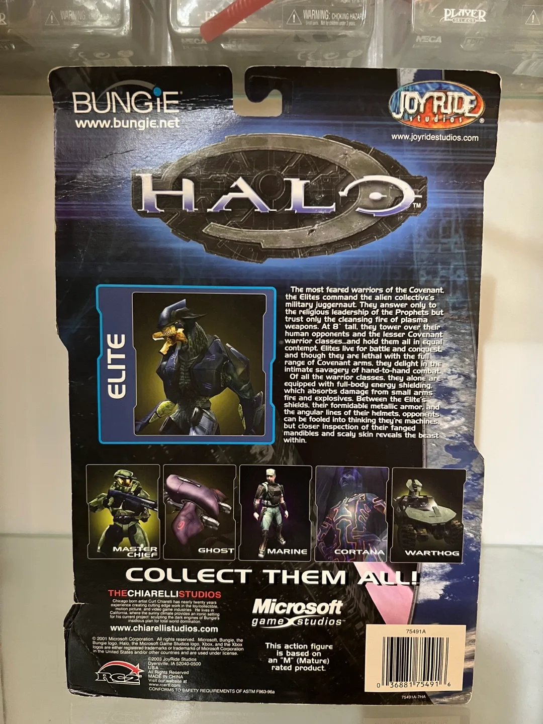 Halo Elite with Plasma Rifle Figure - New in Box image indicator(2)
