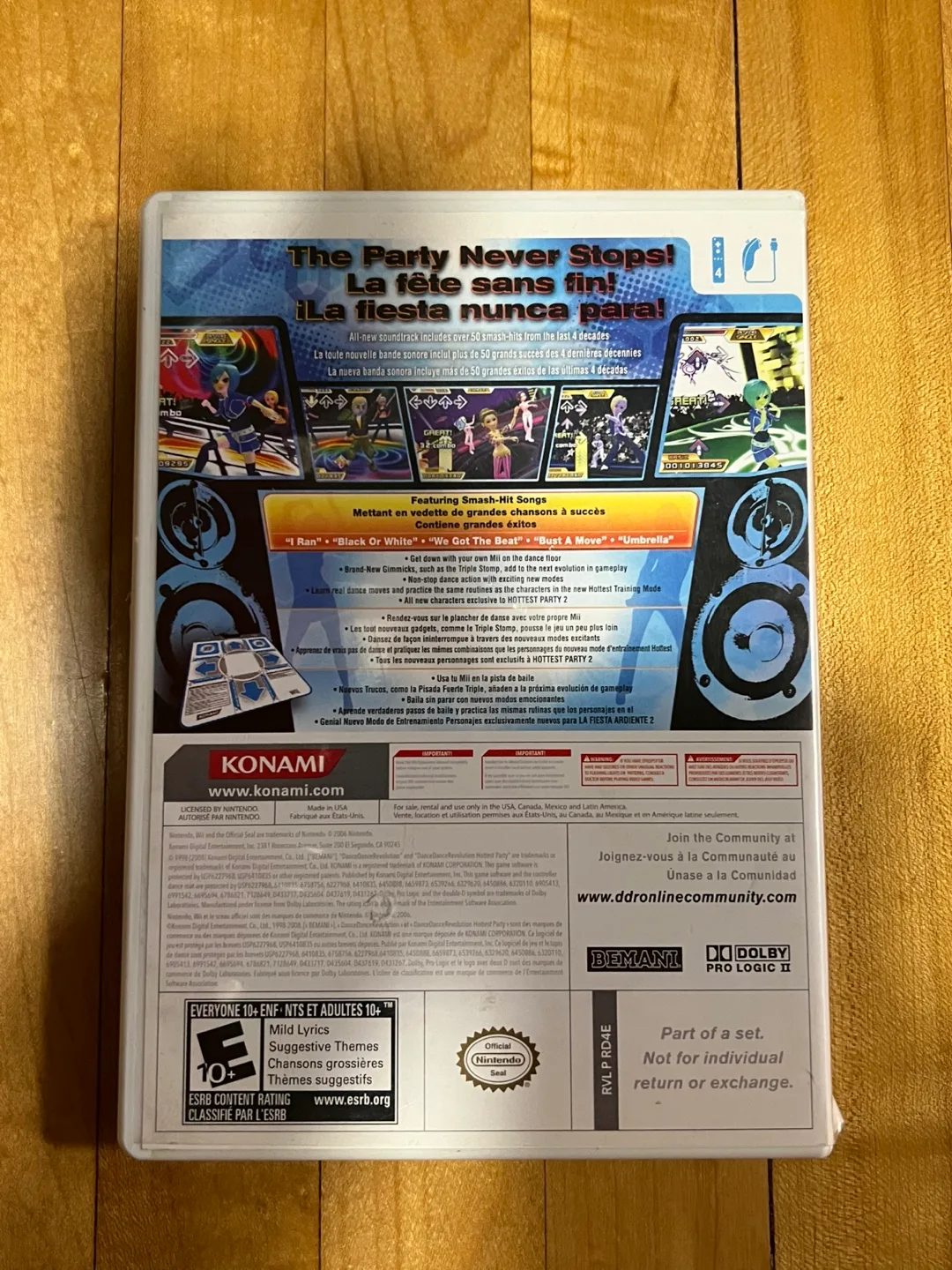 Wii Dance Dance Revolution Hottest Party 2 + 2 Dance Mats image indicator(2)