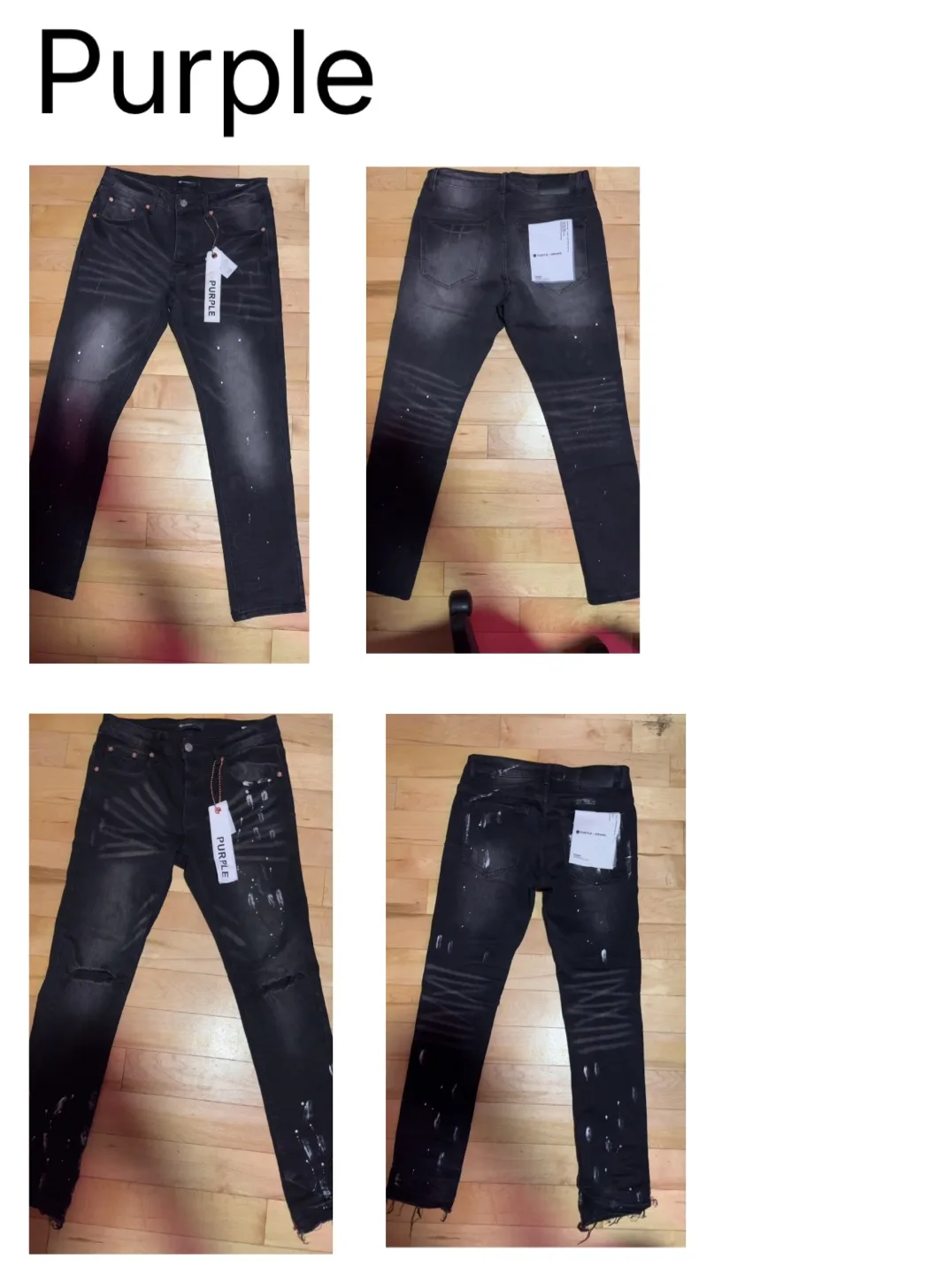 Purple Brand Black Jeans thumbnail