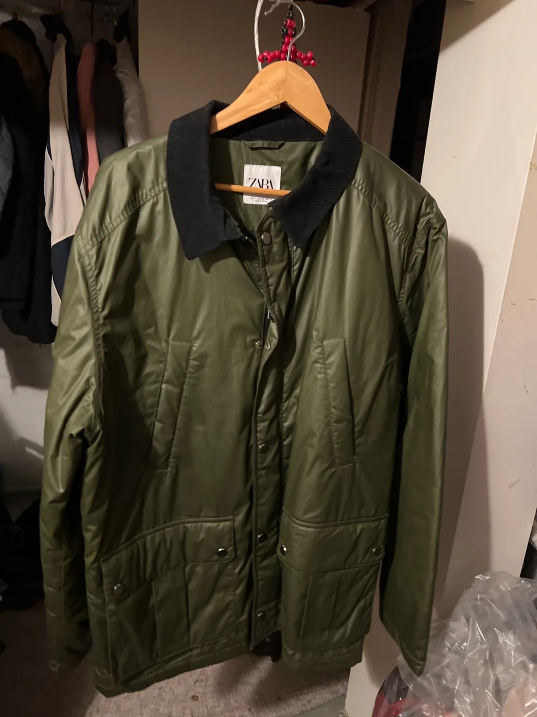 Zara Olive Green XL Jacket thumbnail