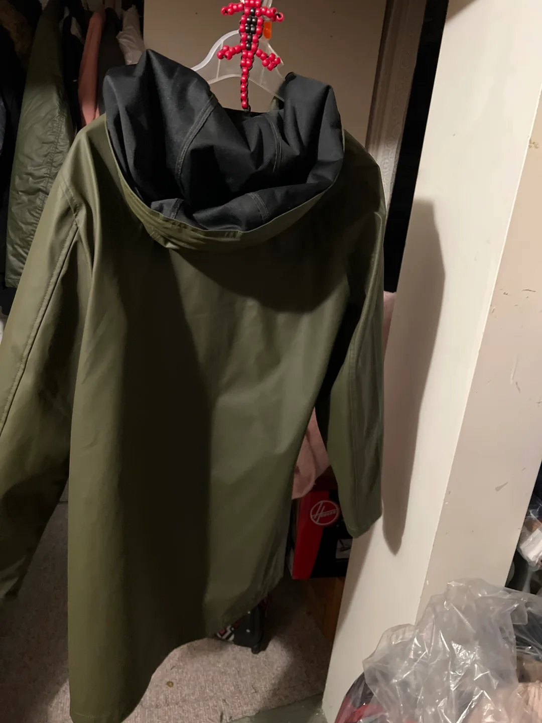 ONLY Olive Green Rain Jacket - Size XS image indicator(3)