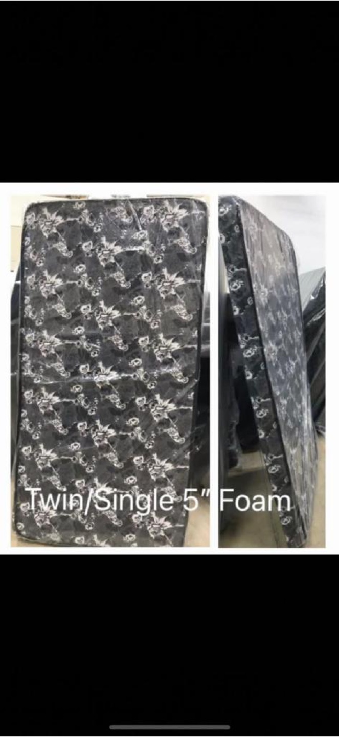 Twin/Single 5" Foam Mattress