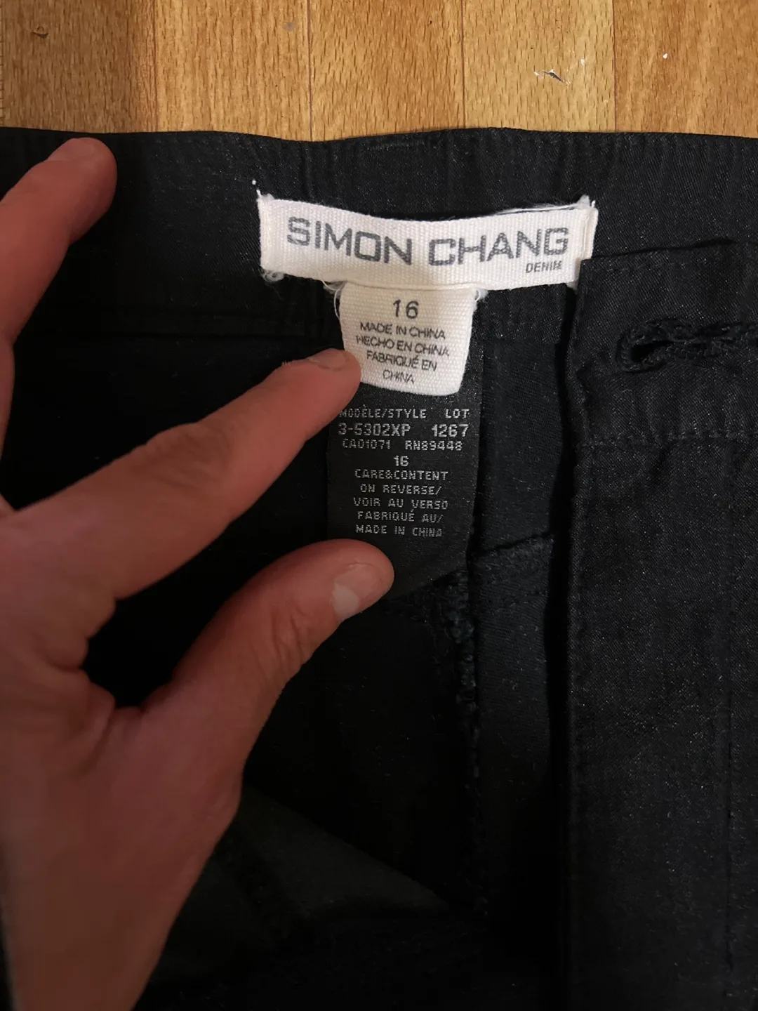Simon Chang Denim Pants - Size 16 image indicator(2)