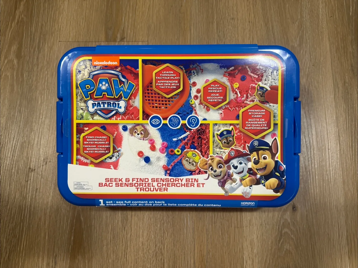 Paw Patrol Seek and Find Sensory Bin thumbnail