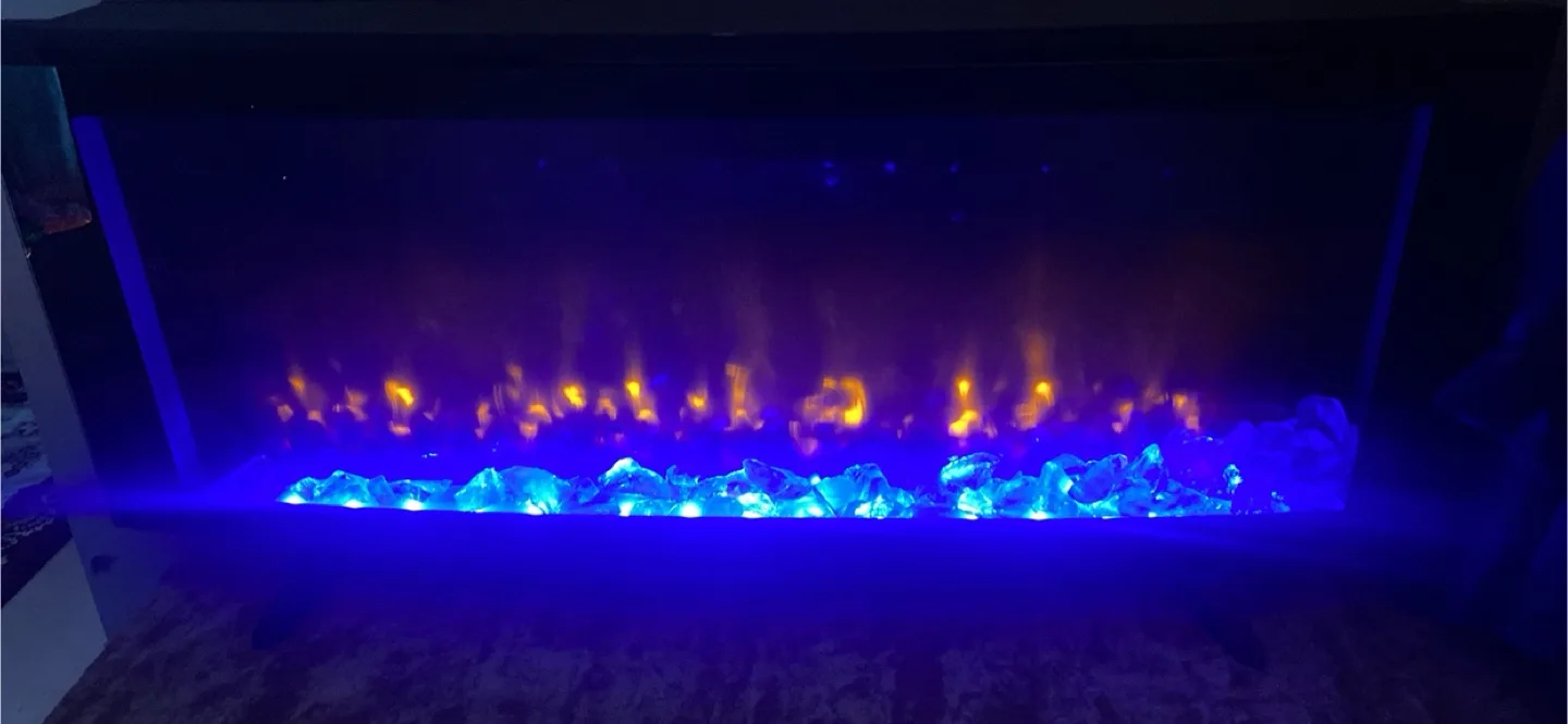 Electric Fireplace with Multicoloured Accent thumbnail