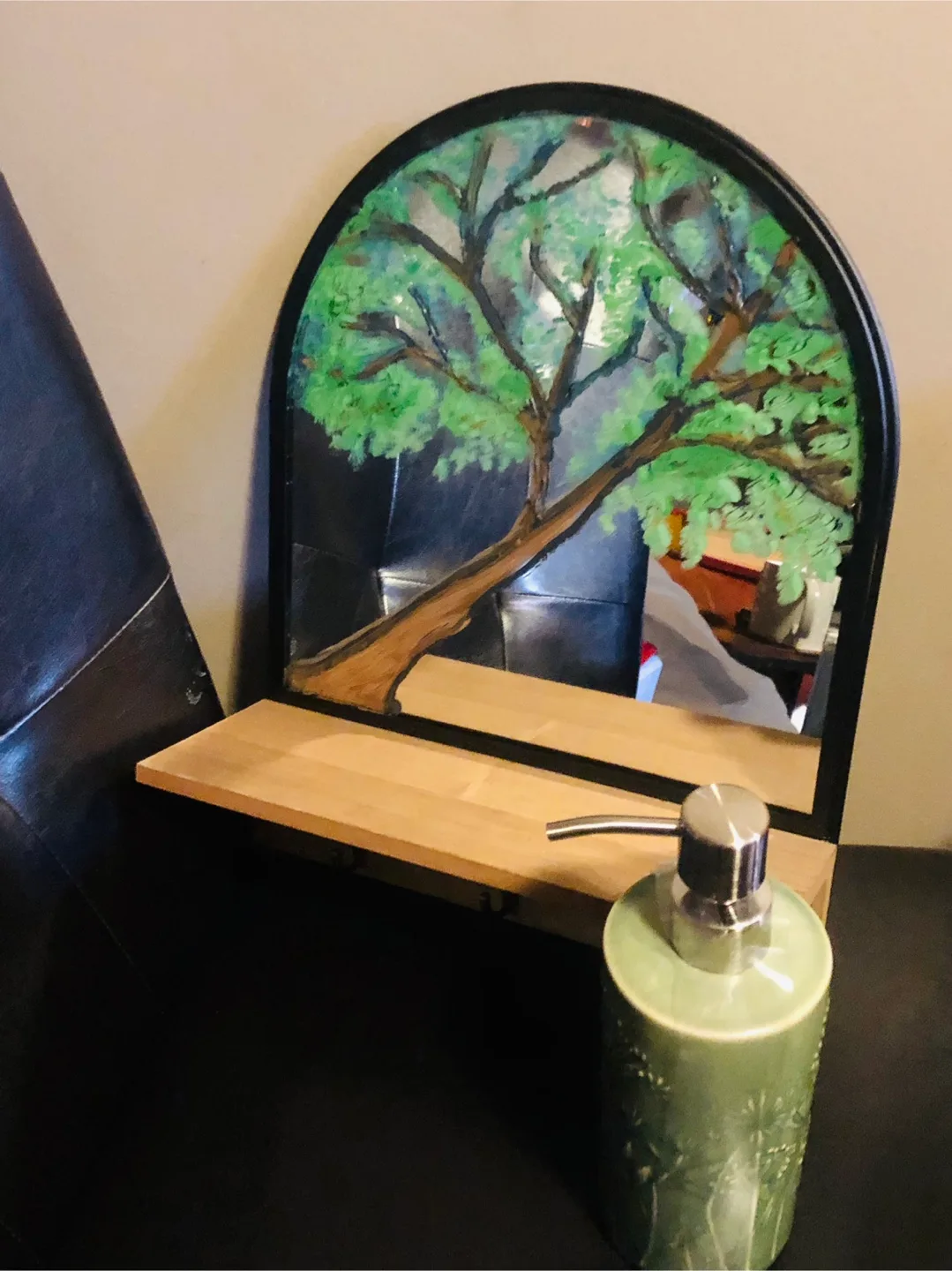 🇨🇦NEW Homesense Green Soap Dispenser & Mirror Shelf thumbnail