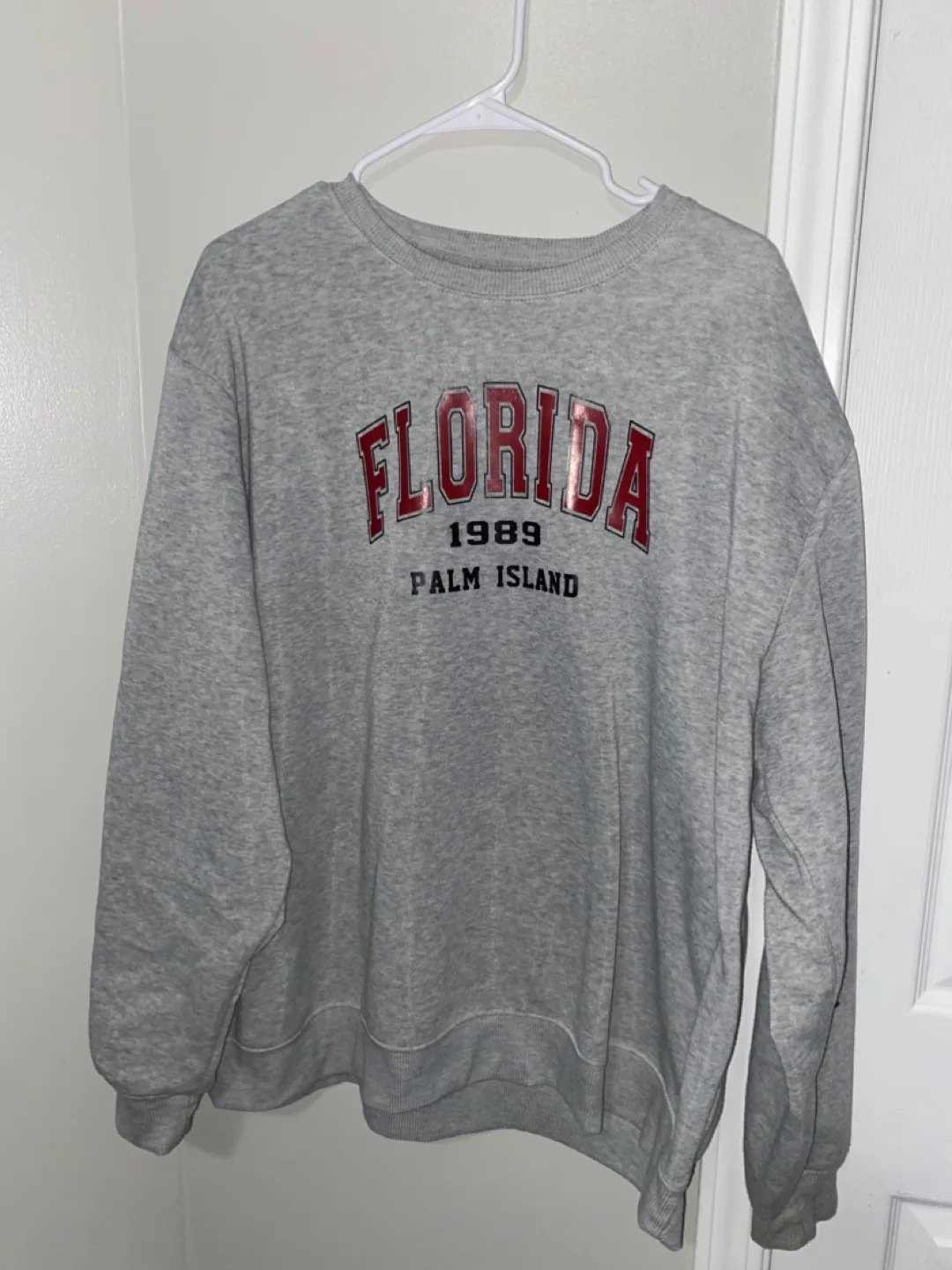 Grey Florida Palm Island Sweatshirt thumbnail