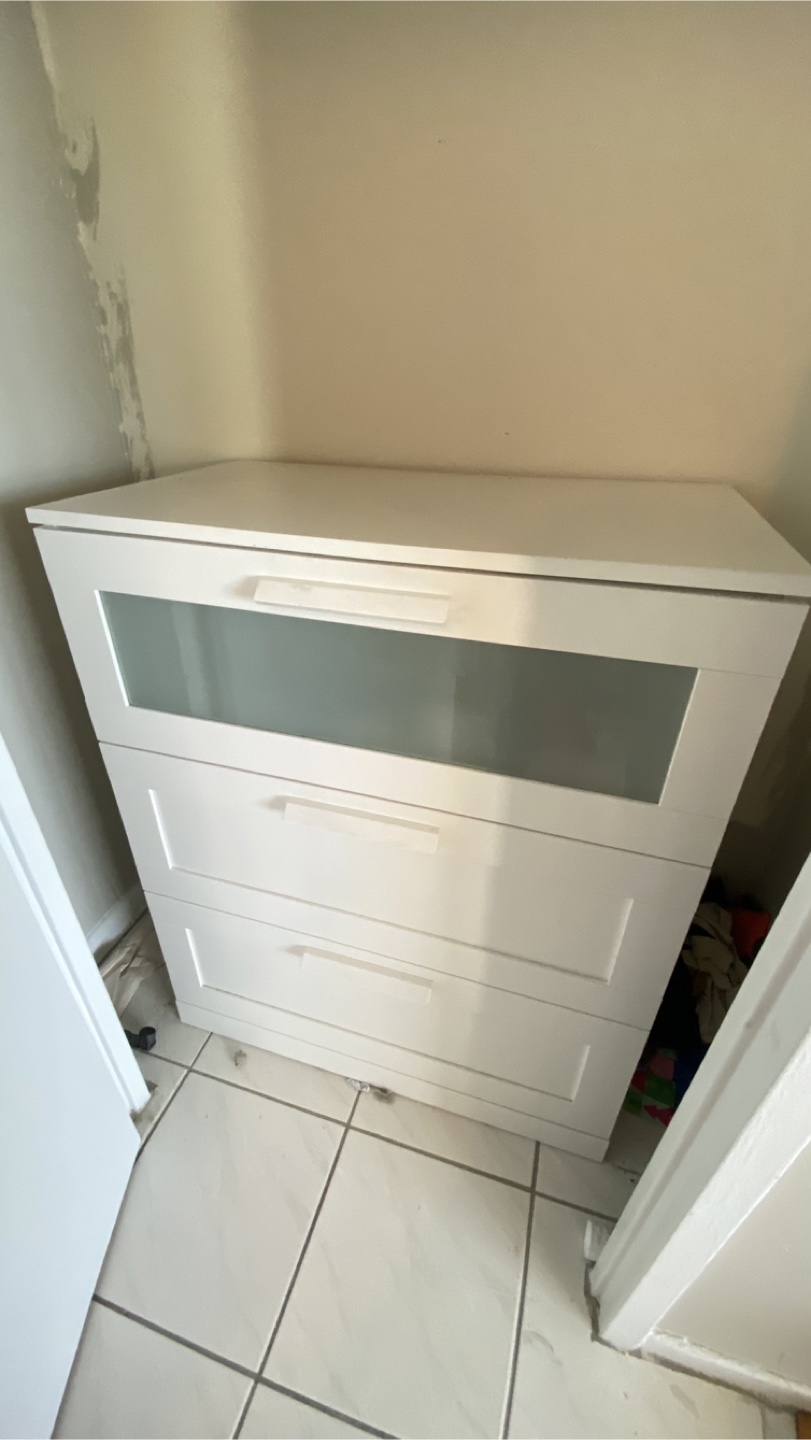 Ikea Hemnes White 3-Drawer Dresser