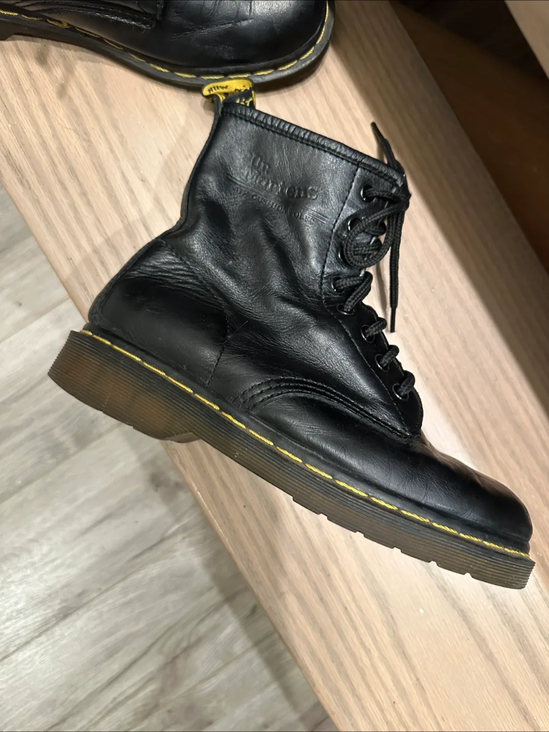 Dr. Martens Black Leather Boots thumbnail