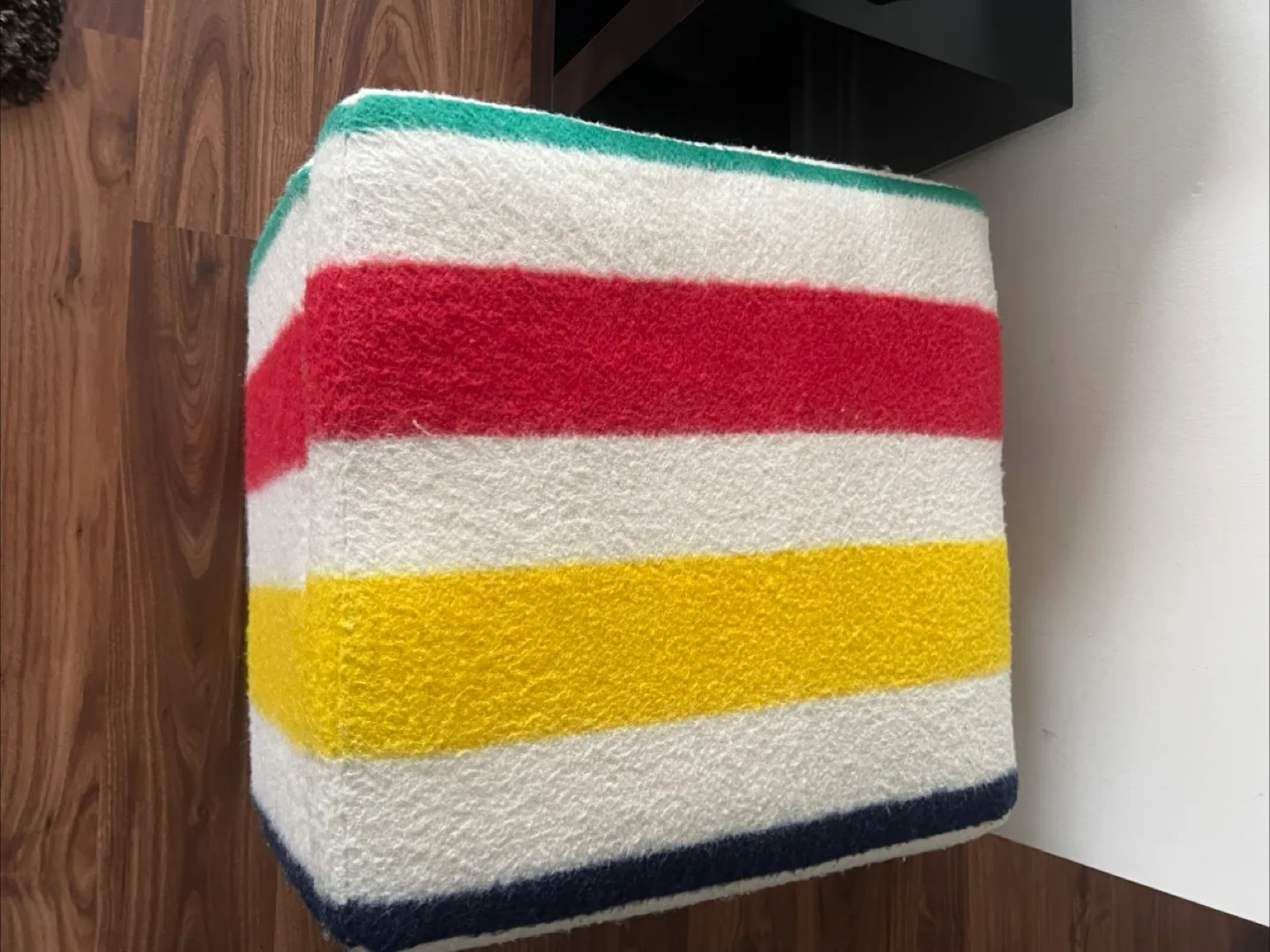 Hudson's Bay Multi Stripe Storage Ottoman image indicator(2)