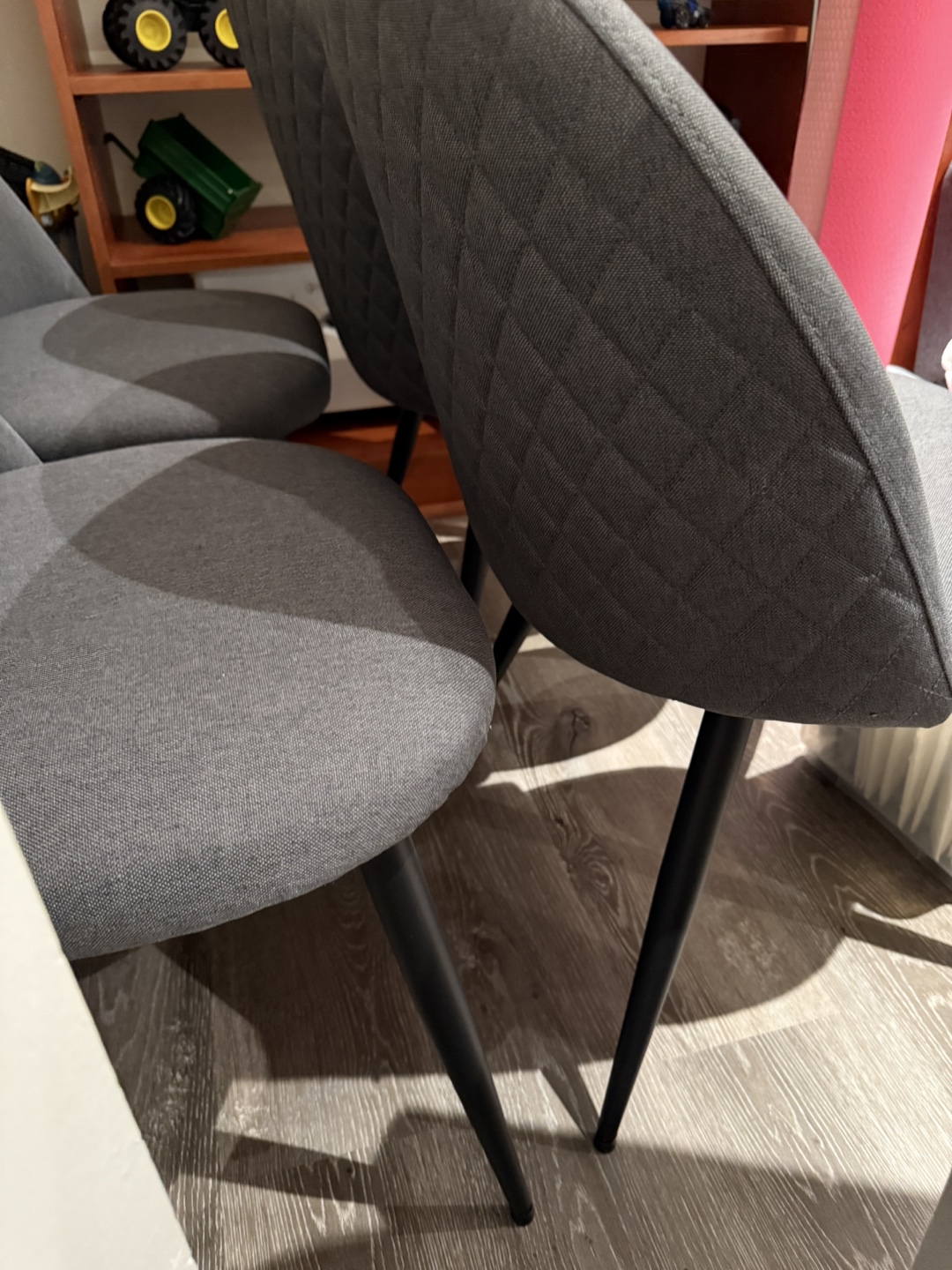 Structube Set of 4 Grey Dining Chairs - photo 2