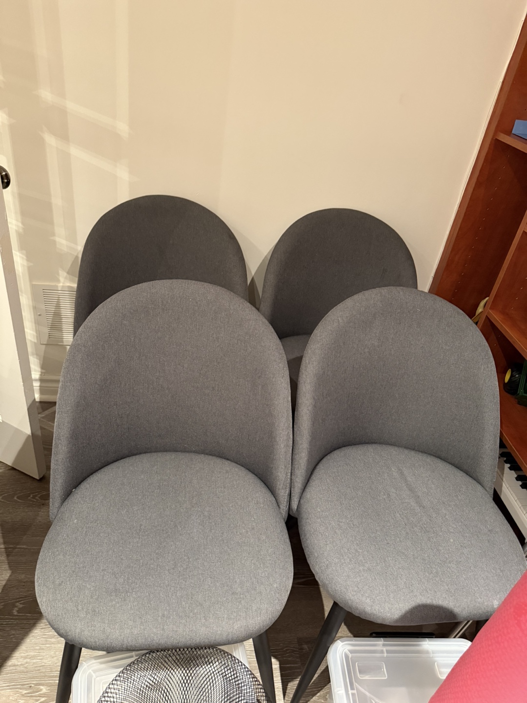 Structube Set of 4 Grey Dining Chairs