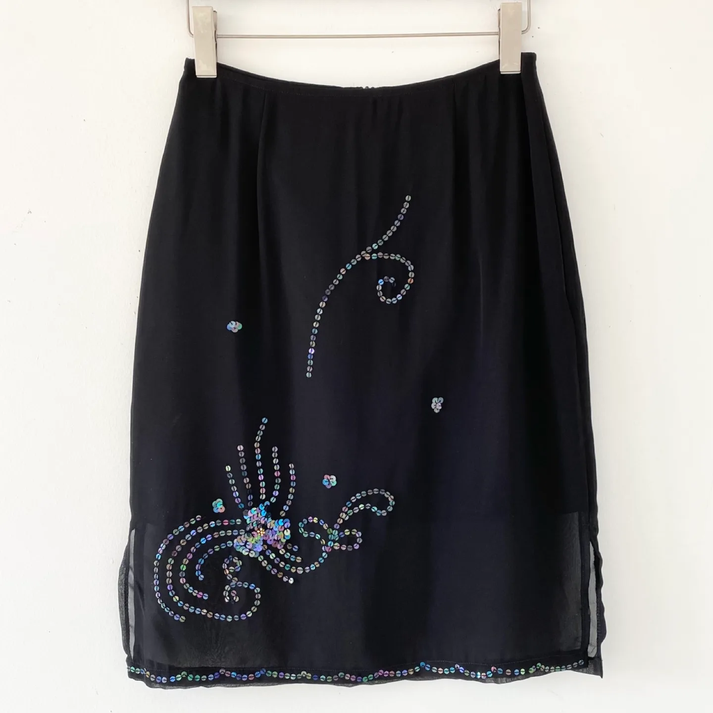 90's Sheer Sequin Detail Skirt thumbnail