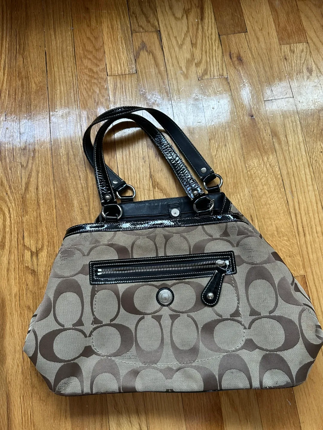 Coach Signature Canvas Satchel thumbnail
