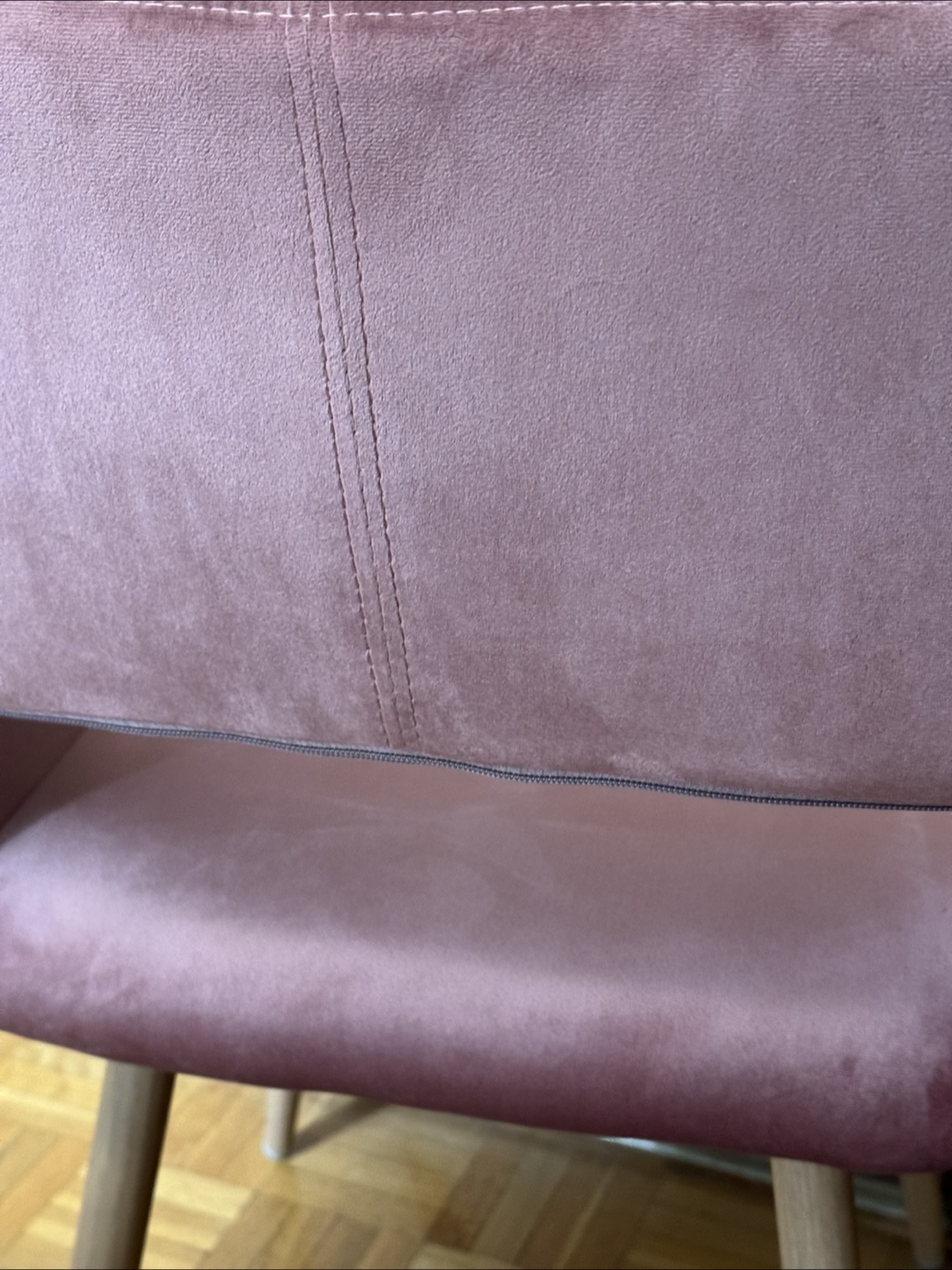 Pink Velvet Accent Chair - photo 4