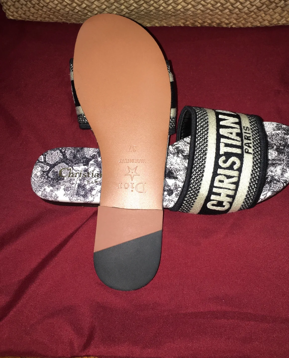 Christian Dior Paris Slides - Size 37 thumbnail