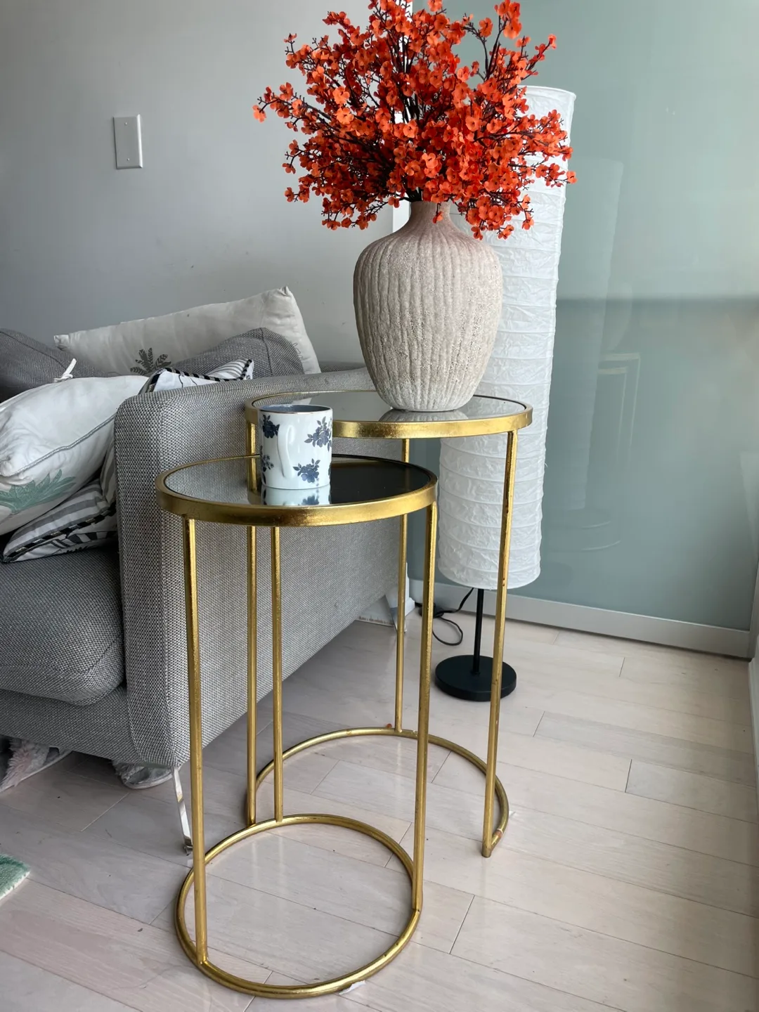 Gold Nesting Tables - Set of 2 thumbnail