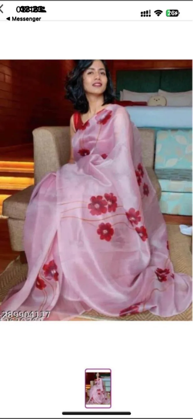 Organza Saree thumbnail