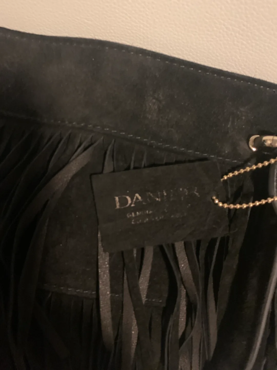 Danier leather Black Fringe Tote Bag image indicator(2)