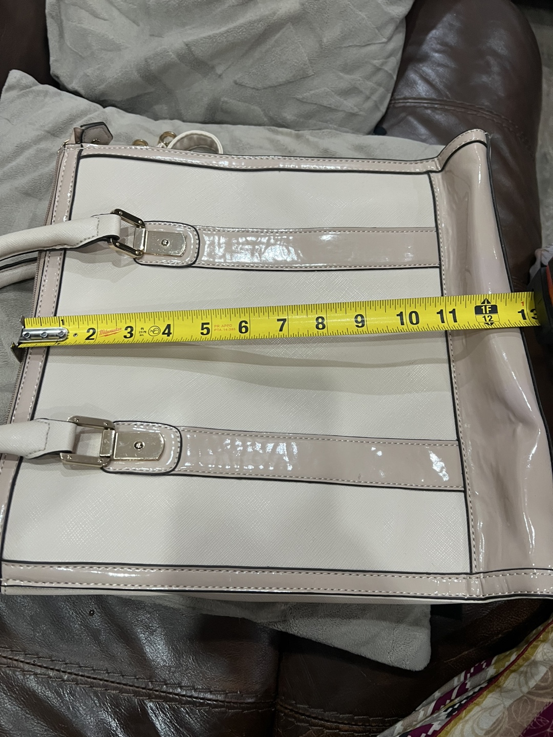 New Look Cream & Beige Tote Bag - photo 2