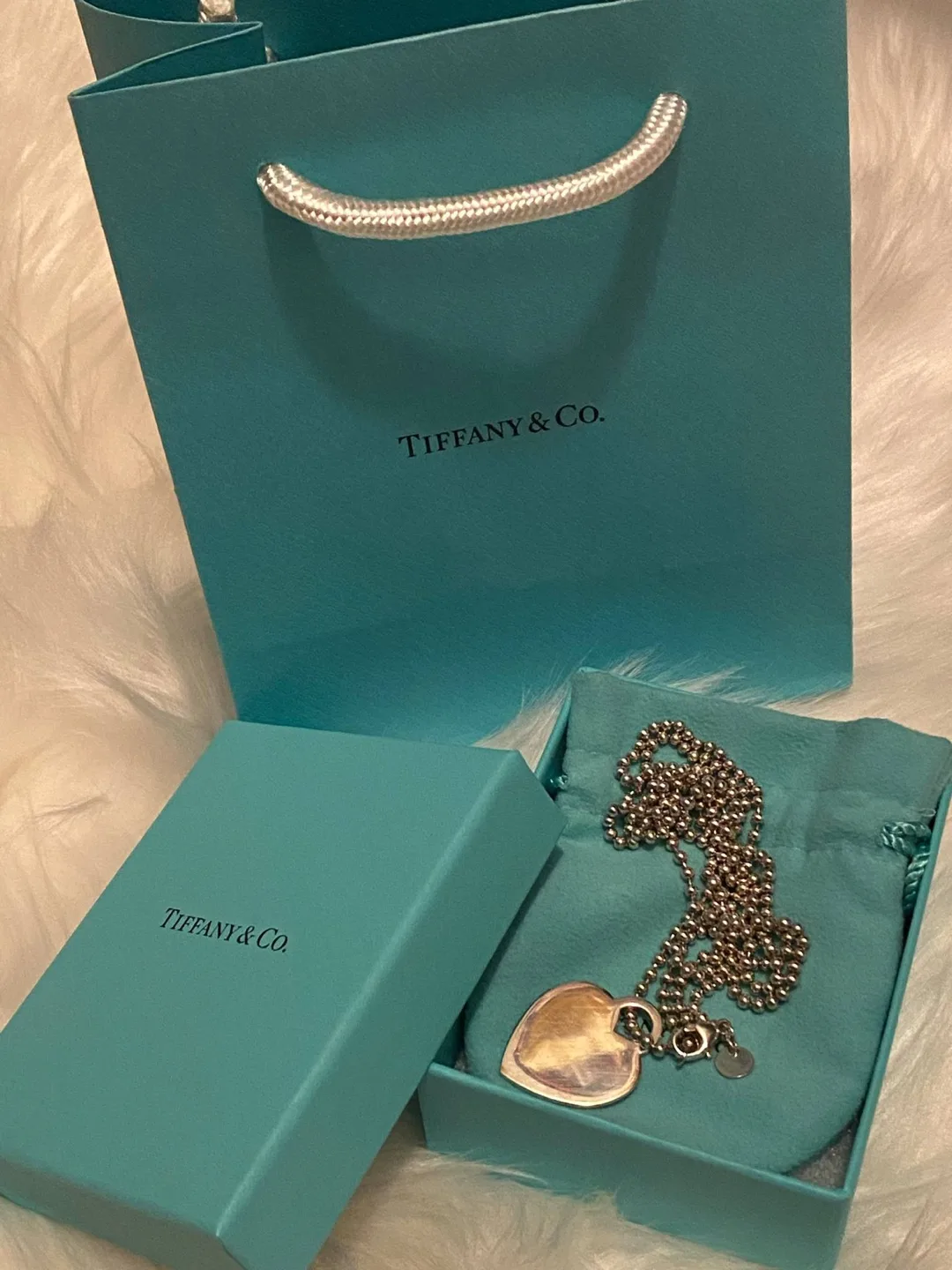 Rare Authentic Return To T & Co Heart Tag 34” long Necklace image indicator(3)