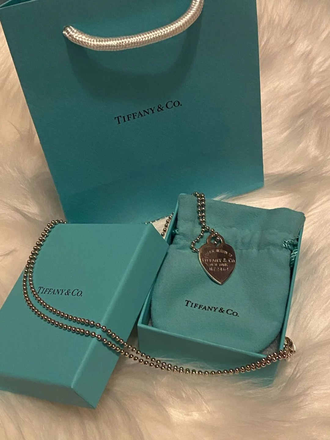 Rare Authentic Return To T & Co Heart Tag 34” long Necklace thumbnail