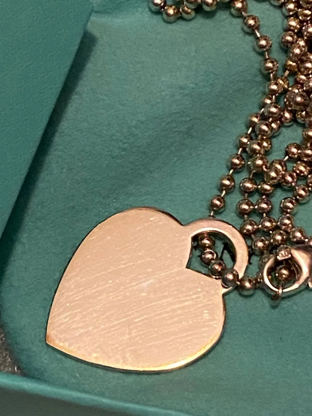 Rare Authentic Return To T & Co Heart Tag 34” long Necklace image indicator(5)