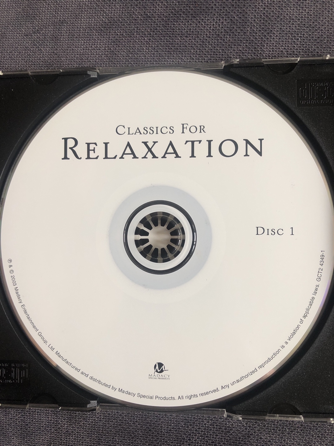 Classics for Relaxation - Madacy Entertainment CD - photo 2