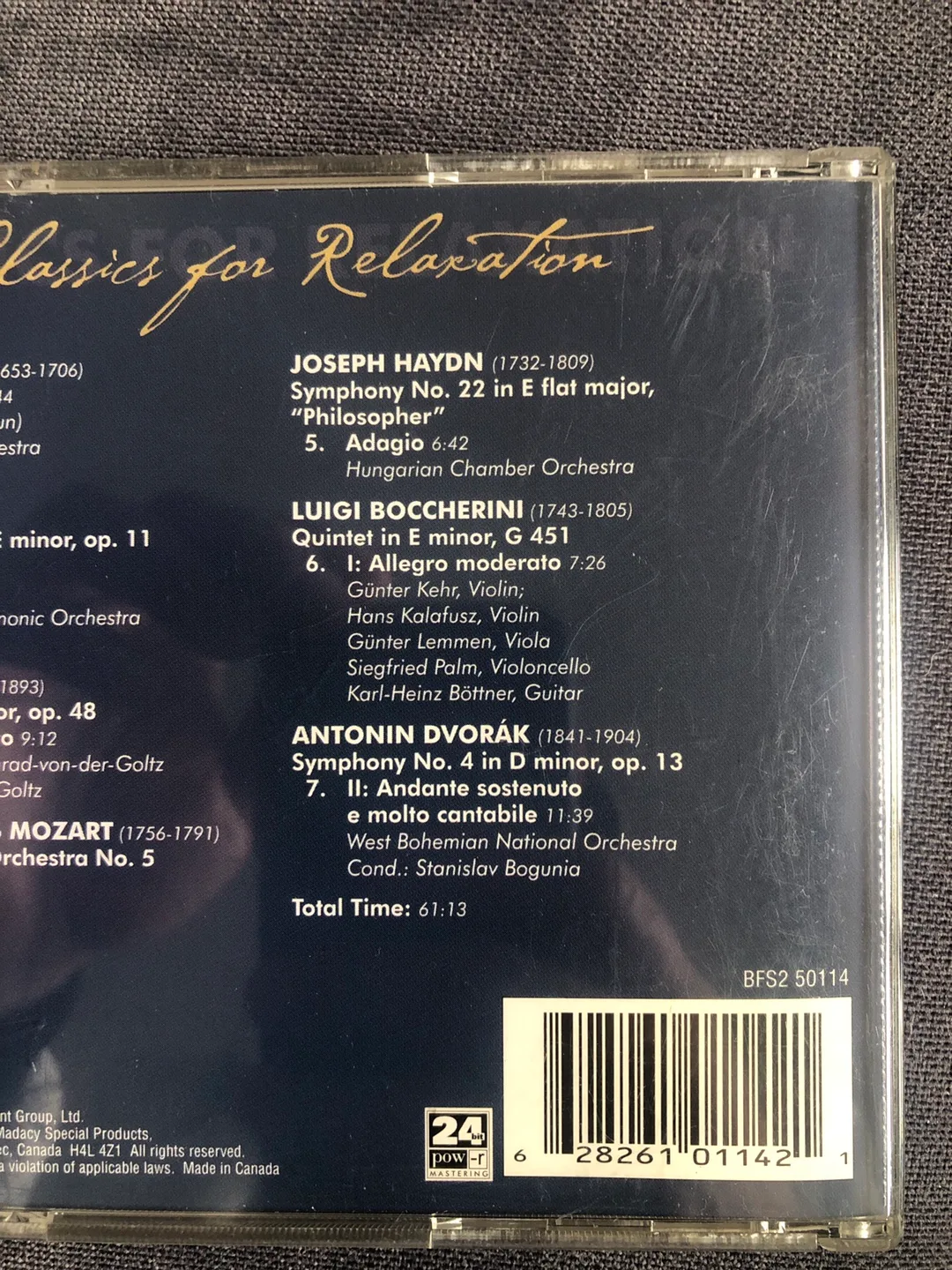 Classics for Relaxation - Madacy Entertainment CD image indicator(5)