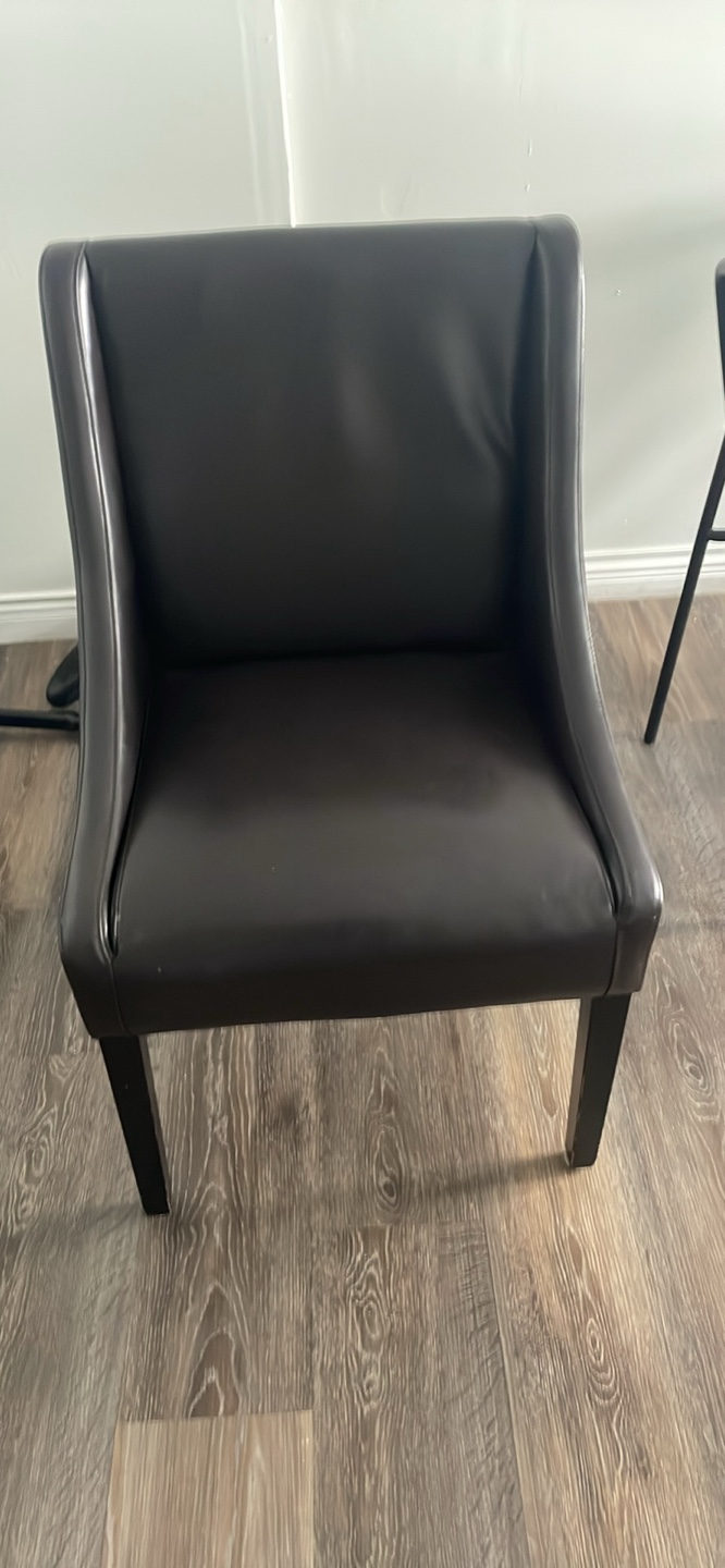 1 Dark Brown Upholstered accent Chair