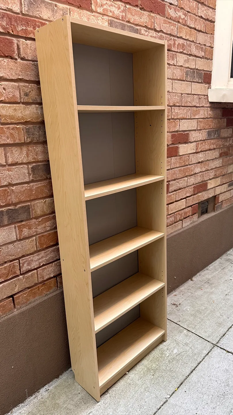 Wooden Bookcase with 5 Shelves thumbnail