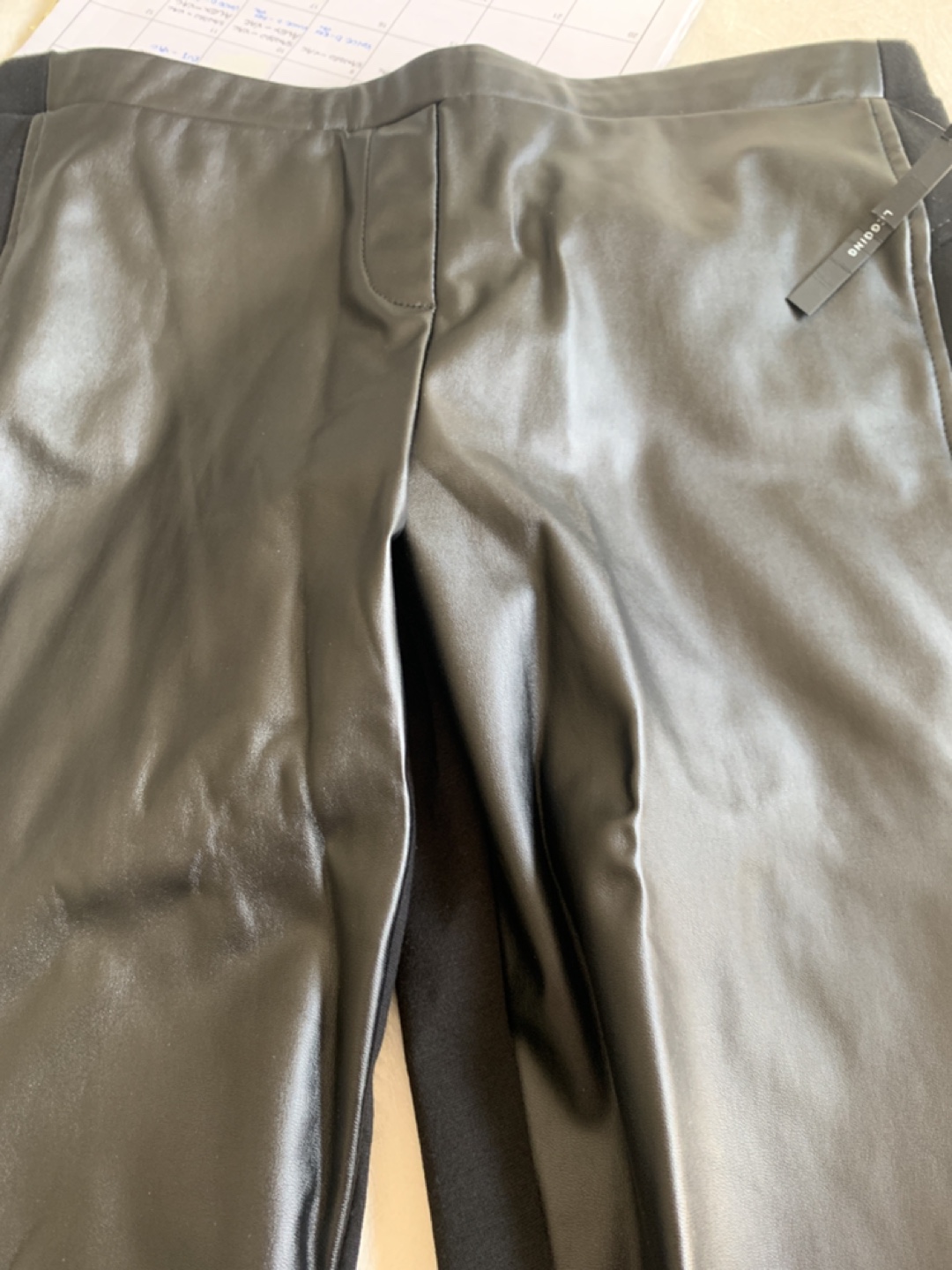 Worthington Black Faux Leather Pants - Size M - photo 2