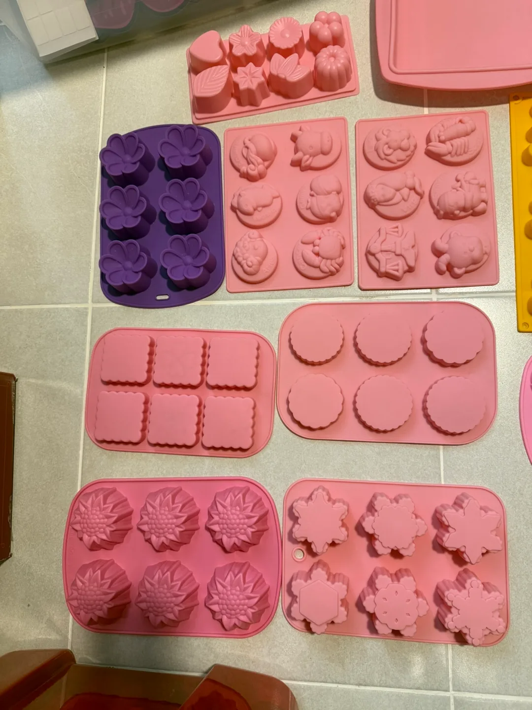 Silicone Baking Molds - Assorted Shapes & Colors thumbnail