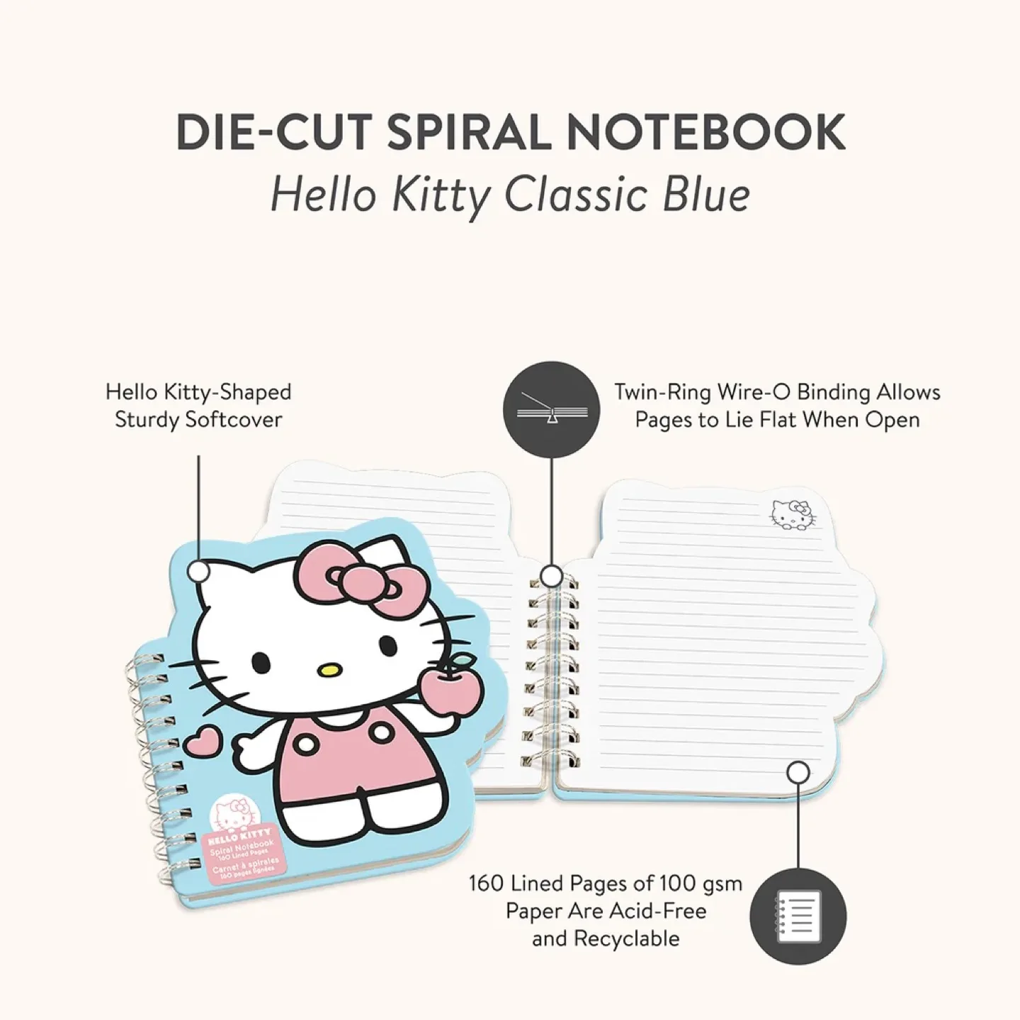 Hello Kitty Spiral Notebook - Classic Blue 🇨🇦 image indicator(4)
