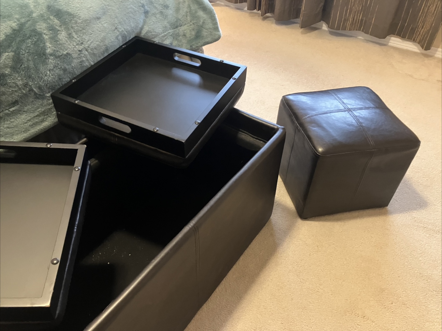 Storage Ottoman with Trays & 2 Ottomans - photo 2