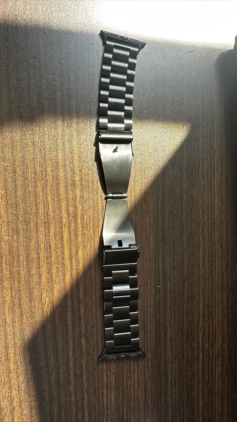 Black Apple Watch Band 40mm - Metal Link Style thumbnail