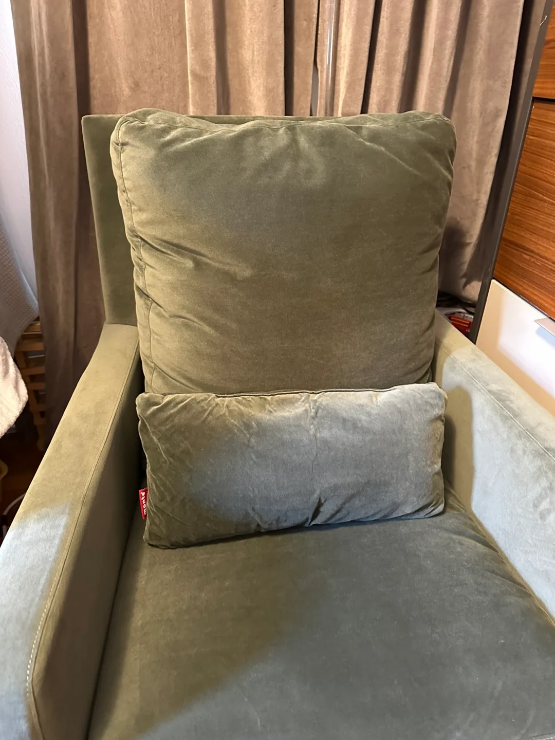 Monte Como Glider & Gliding Ottoman - Olive Green image indicator(2)