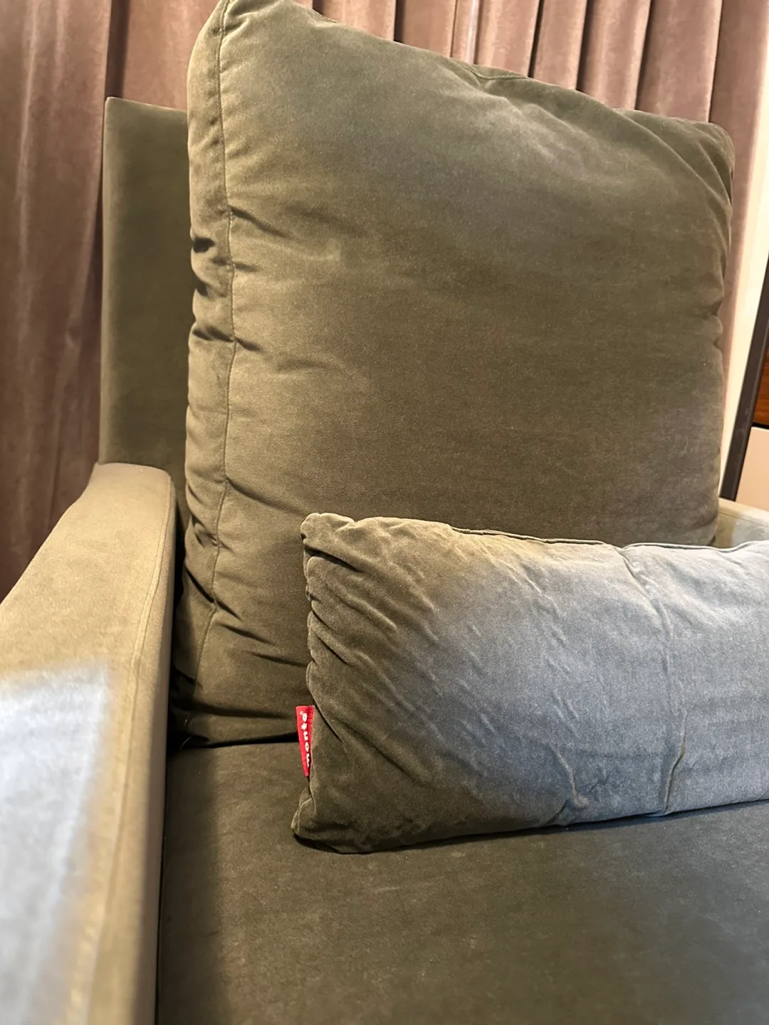 Monte Como Glider & Gliding Ottoman - Olive Green image indicator(9)