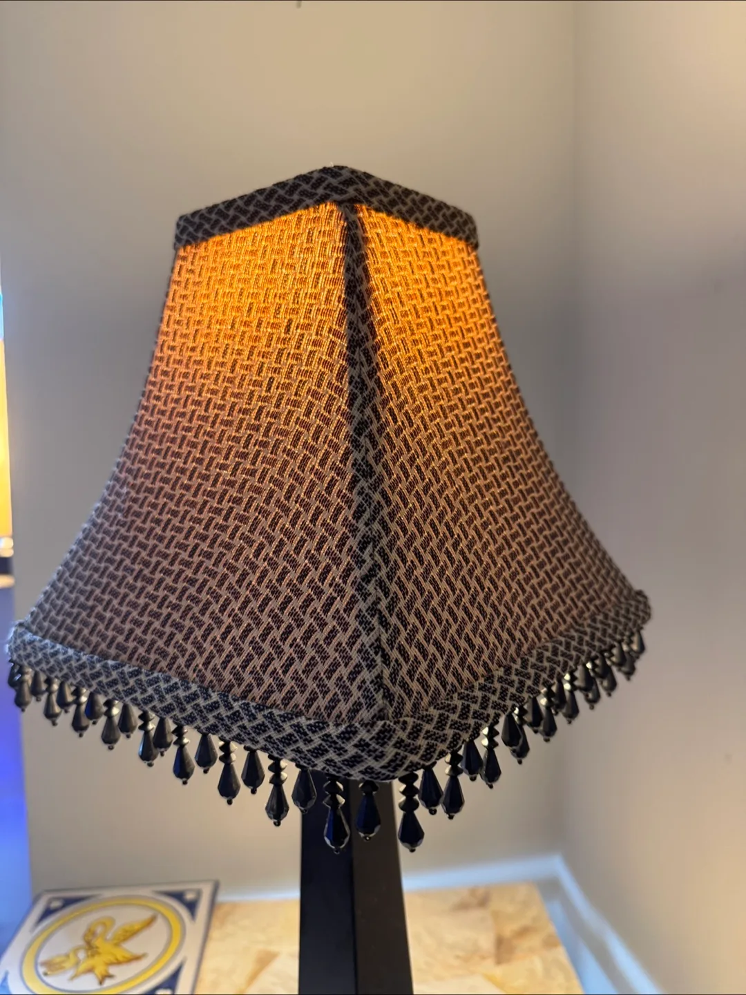 Accent Table Lamp with Decorative Shade thumbnail