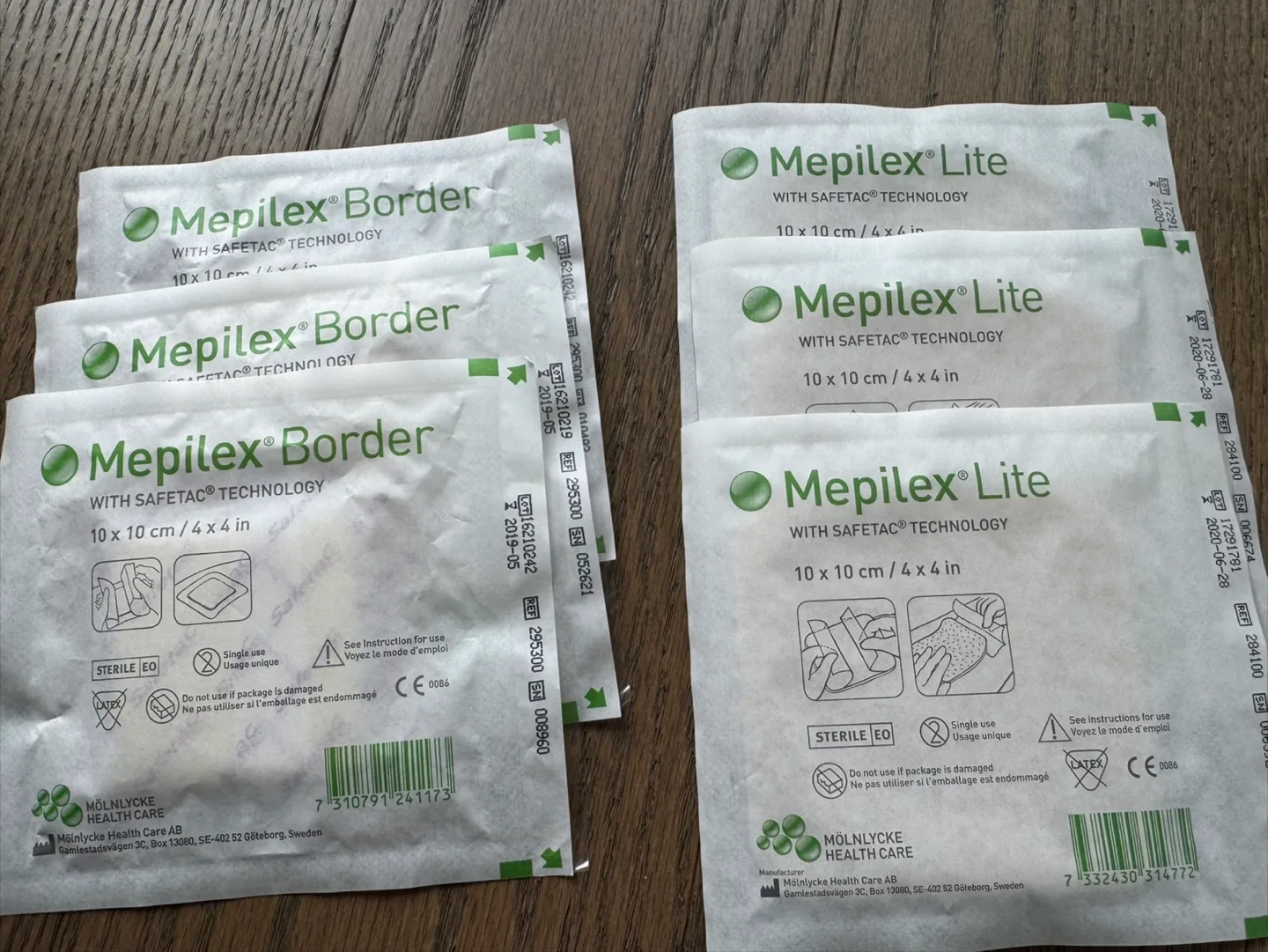 Mepilex Border and Lite 4in Dressings - ALL 6 thumbnail