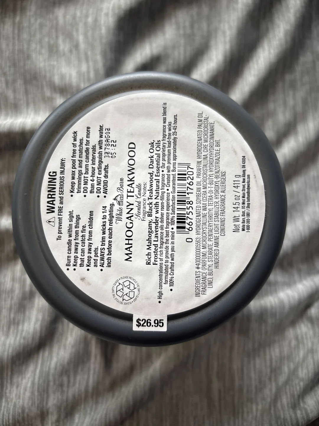 White Barn Mahogany Teakwood Candle image indicator(3)