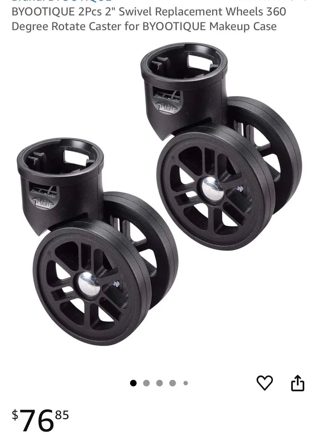 BRAND NEW 2" Swivel Replacement Wheels thumbnail