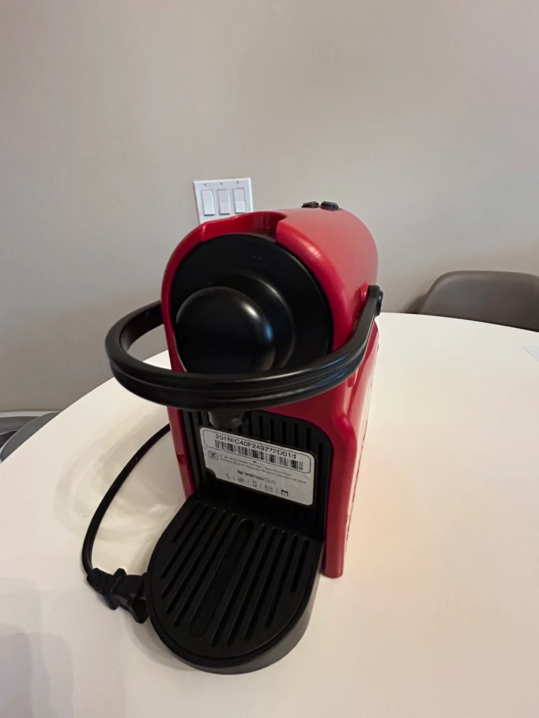 Nespresso Inissia Mini Red Coffee Machine thumbnail