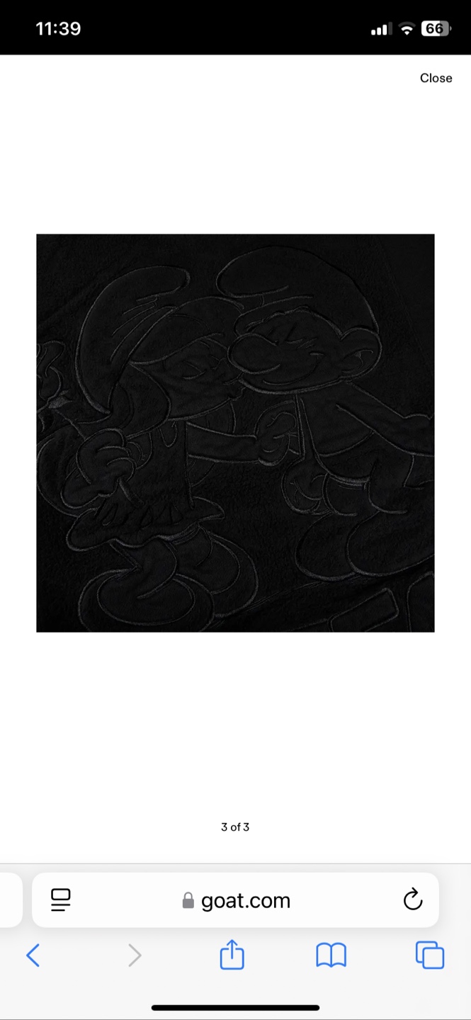New Supreme x Smurfs Black Hooded Sweatshirt - photo 3