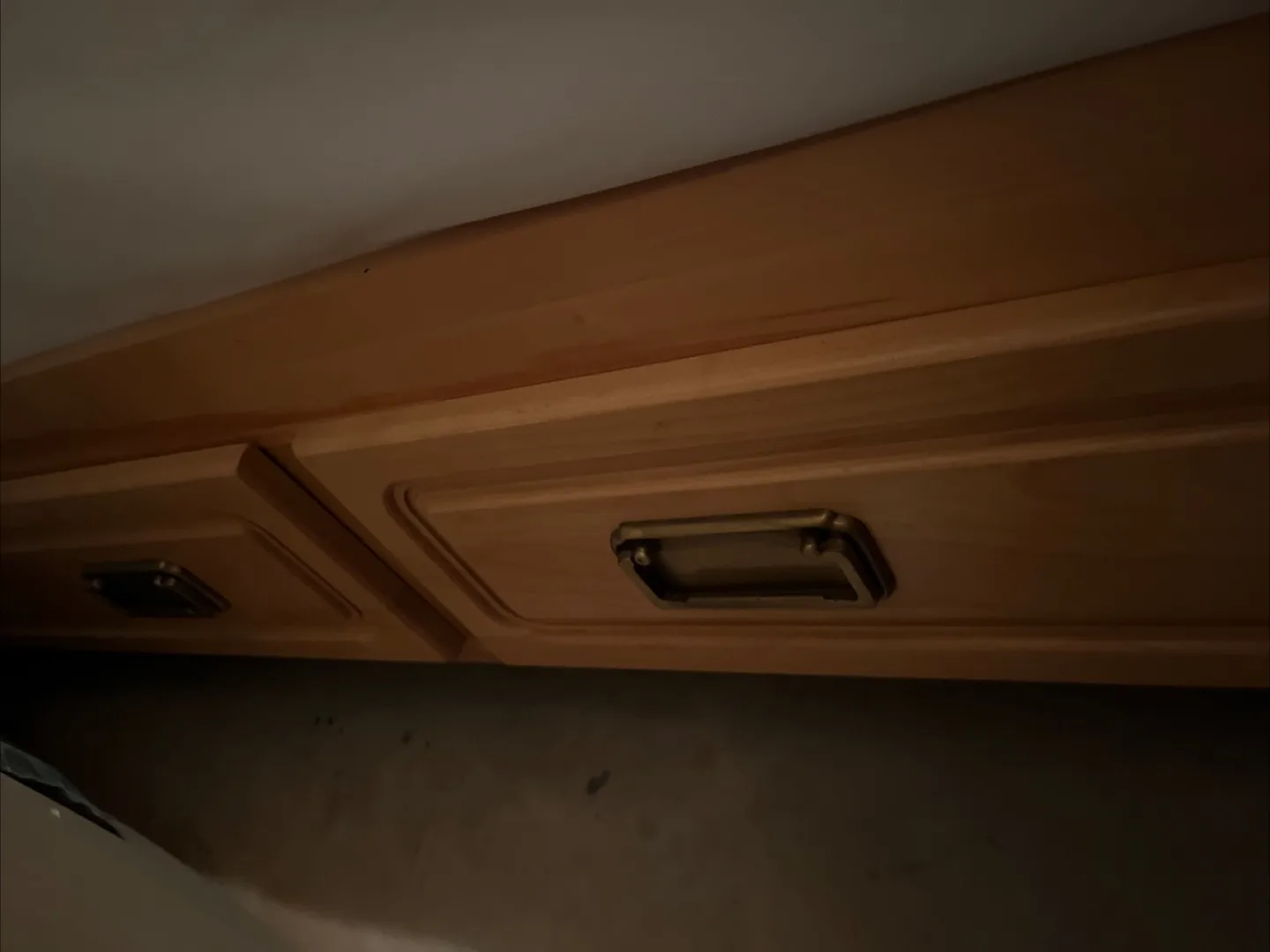 Wooden twin/single matching dresser and desk. Or sold separately thumbnail